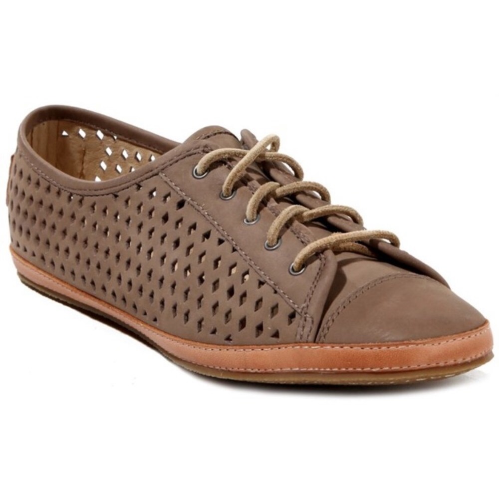 Frye Perforated Lace Up Leather Sneakers Size 7